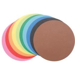 Folia 6 Inch Assorted Origami Circle Paper (Pack of 500) Other Crafts
