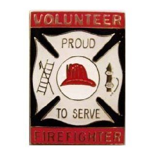 Volunteer Firefighter Proud to Serve pin: Health & Personal Care