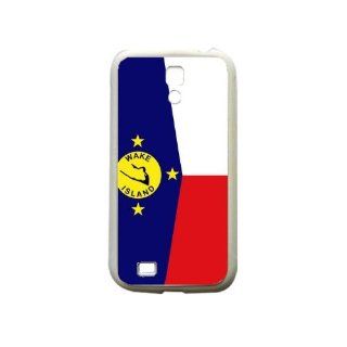 Wake Island Flag Samsung Galaxy S4 White Silcone Case   Provides Great Protection: Cell Phones & Accessories