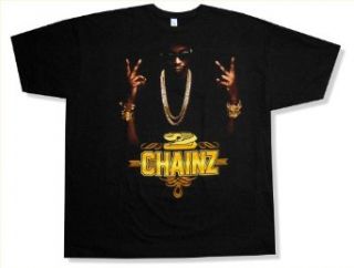 Bravado Adult 2 Chainz "Deuces" Black T Shirt (X Small) at  Mens Clothing store: Fashion T Shirts