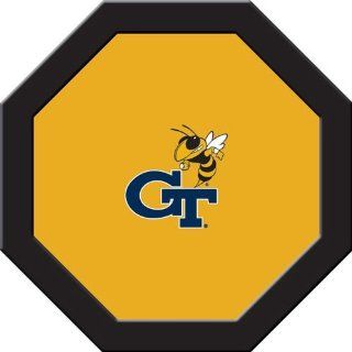 Georgia Tech Poker Table Felt   43" Round   GT Logo Gold : Sports Fan Poker : Sports & Outdoors