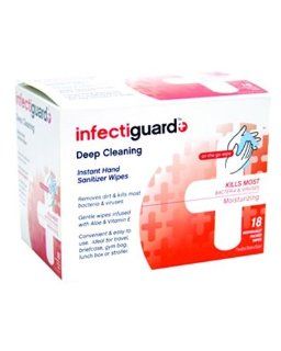 Infectiguard Instant Hand Sanitizer Wipes: 18 Count : Beauty