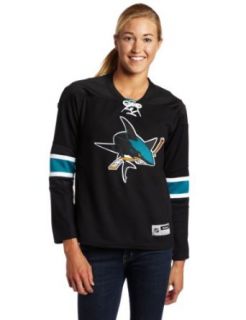 NHL Women's San Jose Sharks Premier Jersey, Black, Large : Sports Fan Jerseys : Clothing