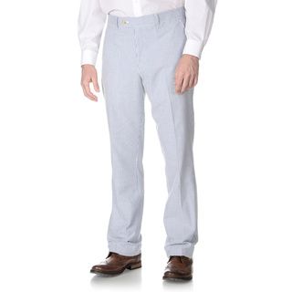 Nautica Men's Blue Seersucker Flat front Pants Nautica Suit Separates