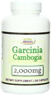 Eden Pond Labs Garcinia Cambogia, 500 mg per Capsule, 200 Capsules per Bottle (Serving size of 4 capsules provides 2000 mg): Health & Personal Care