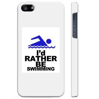 SudysAccessories I'd Rather Be Swimming iPhone 5 Case iPhone 5S case   SoftShell Full Plastic Direct Printed Graphic Case Cell Phones & Accessories