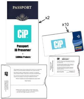 Credit Card & Passport Holders Case Set; Combo Pack (12); 10 RFID Blocking Sleeves For Credit, Debit, ATM, ID, Common Access (or CAC) & Passport Cards; 2 RFID Blocking Passport Jackets; Each Durable & Secure Sleeve Provides the Best Protection;