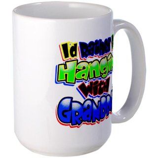 Large Mug Coffee Drink Cup I'd Rather Be Hangin' with Grandpa  