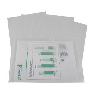 C Line Reusable Biodegradable Poly Envelopes, Side Loading, Letter Size, Clear, 5 Envelopes per Pack (35107) : Expanding File Jackets And Pockets : Office Products