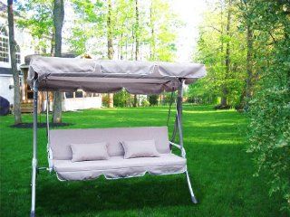Outdoor Swing Canopy Replacement Porch Top Cover Seat Patio 66"x45" (Beige) : Home And Garden Products : Patio, Lawn & Garden