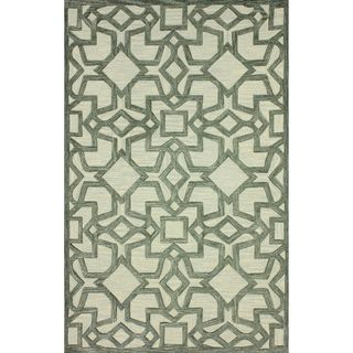 nuLOOM Handmade Transitional Lattice Grey Rug (7'6 x 9'6) Nuloom 7x9   10x14 Rugs