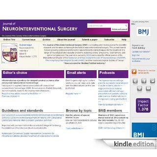 Summaries of recent peer reviewed articles from JNIS: Kindle Store: Society of NeuroInterventional Surgery