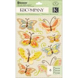 Edamame 'Butterfly' Grand Adhesions K & Company Stickers