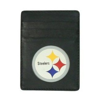 Pittsburgh Steelers Faux Leather Money Clip / Credit Card Holder : Sports Related Collectibles : Sports & Outdoors