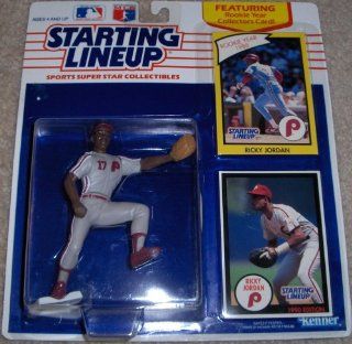 Starting Lineup 1990 Ricky Jordan Philadelphia Phillies 1988 Rookie Year : Sports Related Merchandise : Toys & Games