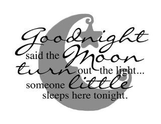 Jada Venia / Kindred Hearts   Inspirational Accent Lamp / Light Box Insert: "Goodnight Said The Moon, Turn Out The Light, Someone Little Sleeps Here Tonight" (9 3/4" x 7 1/2")   #1 206   Led Household Light Bulbs  