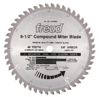 Freud LU91M008 8 1/2 Inch 48 Tooth Industrial Sliding Compound Miter Saw Blade   Chop Saw Blade Freud  