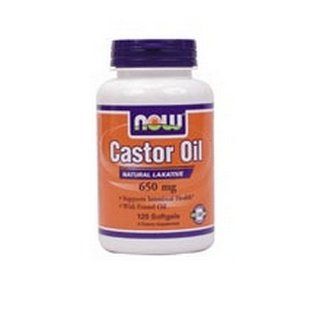 Now Foods Castor Oil, 120 Softgels / 650mg: Health & Personal Care