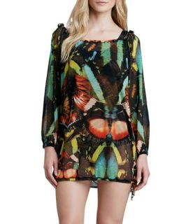 Womens Butterfly Print Coverup Tunic   Jean Paul Gaultier   7520canfora c2