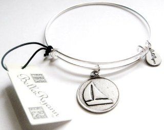 Authentic Bella Ryann "Sailboat" adjustable wire bangle russian silver. (Same day shipping): Charm Bracelets: Jewelry