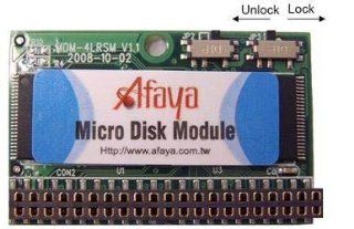 AFAYA IDE Flash Module 4GB DOM 44pin 90 Degree Jumperless, MLC (Part#: MDM 4LSI004GBCFU): Computers & Accessories