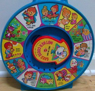 Mother Goose Says, See N Say, Vintage Pull String Toy Toys & Games