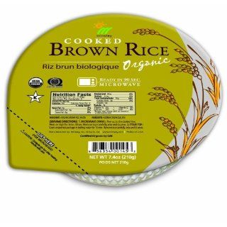 Minsley Cooked Brown Rice Bowl, Organic, Reday in 90 sec.Microwave, 7.4 Ounce Bowls Pack of 6 : Prepared Rice Bowls : Grocery & Gourmet Food