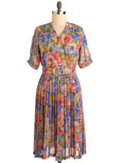 Vintage Watercolor Flowers Dress  Mod Retro Vintage Vintage Clothes