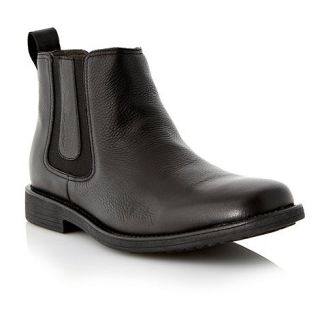 Steptronic Wide fit black leather chelsea boots
