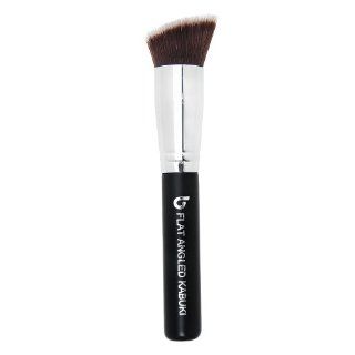 Best Bronzer Brush   Flat Angled Kabuki Makeup Brush: High Quality Blending & Contouring Vegan Makeup Brush with Dense Synthetic Bristles That Do Not Shed; Tested by Professionals, Compares to Brand Names; Makes Great Gifts for Women and Teens! : Beaut