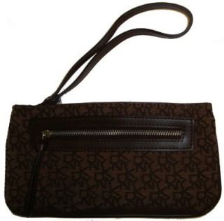 DKNY Wristlet Slgs Town and Country Classics Available in Several Colors (Brown Mixed Dark Brown): Shoes