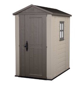KETER Factor Resin Shed, 4 by 6 feet : Storage Sheds : Patio, Lawn & Garden
