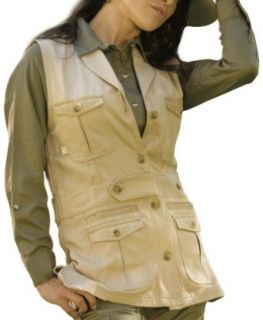 SHE Women's Traditional Safari Vest, Khaki, XX Large : Camouflage Hunting Apparel : Clothing