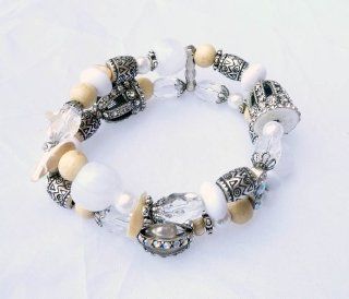She & She Indian Summer Bead Crystal Bracelet: Jewelry