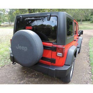 Jeep Wrangler Black Denim W/ Logo Spare Tire Cover 32 33 Inch Mopar OEM: Automotive