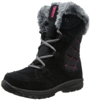 Columbia Ice Maiden Lace Waterproof Winter Boot, Black/Bright Rose, 2 M US Little Kid: Snow Boots: Shoes