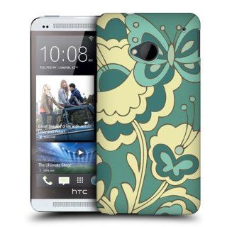 Head Case Designs Butterfly with Flower Bugged Life Hard Back Case Cover for HTC One: Cell Phones & Accessories