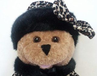 Anastasia Bear In Leopard & Mink Hat and Wrap by Chantilly Lane Musicals NWT 22" Sings Somewhere My Love: Toys & Games