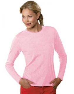 Hanes Women's Long Sleeve T Shirt, M Pale Pink at  Womens Clothing store: Fashion T Shirts
