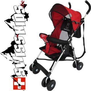 Swiss Kids Kinderwagen Buggy Shopper Shopperwagen Liegebuggy Joggerwagen Babywagen Rot: Baby