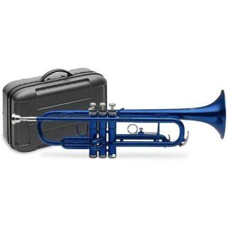 STAGG 77 T BL Bb Trompete, blau, m. Koffer: Musikinstrumente