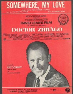 Somewhere, My Love sheet music Doctor Zhivago 1966: Entertainment Collectibles