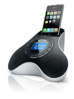 Muse M 105IP Uhrenradio mit iPhone/iPod Dockingstation (Dual Alarm, AUX Eingang) schwarz: Heimkino, TV & Video