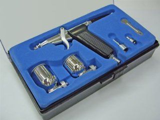 Airbrush Pistolen Komplett Set 116   Inklusive Zubehr   15 30 PSI   Nailart   Bodypainting: Baumarkt