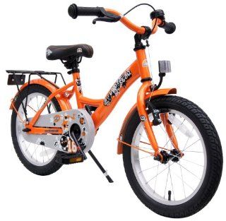 bike*star 40.6cm (16 Zoll) Kinder Fahrrad   Farbe Orange: Sport & Freizeit