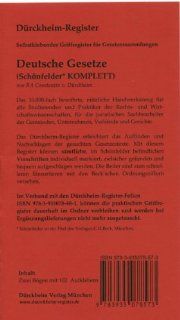 Schnfelder, alle Gesetze KOMPLETT ohne , 102 selbstklebende, bedruckte Griffregister, Drckheim Register: Constantin von Drckheim: Bücher