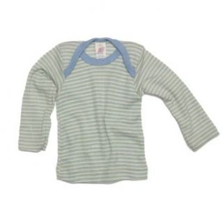 Baby Unterhemd langarm Wolle & Seide, Gr. 62/68 98/104, 2 Farben: Bekleidung