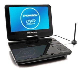 Thomson DP910 Tragbarer DVD Player (22,8 cm (9 Zoll) LC Display, DVB T Tuner, USB 2.0, SD Kartenleser) schwarz: Audio & HiFi