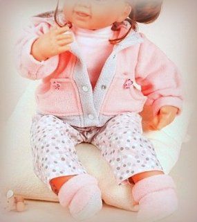 Schildkrt Puppenkleidung, 4 teiliges Winterset, rosa, fr 50 cm   52 cm groe Puppen: Spielzeug