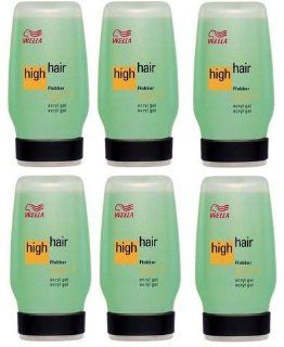 6er Set: Wella High Hair Styling Flubber (grne Flasche) 125 ml: Drogerie & Körperpflege